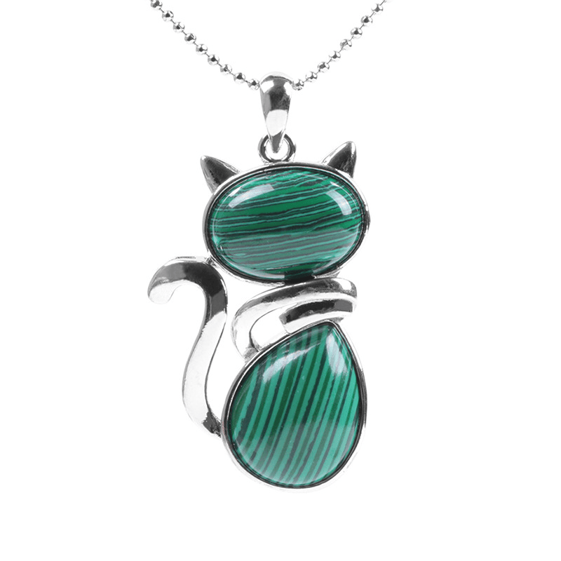 Mystic Feline Crystal Necklace