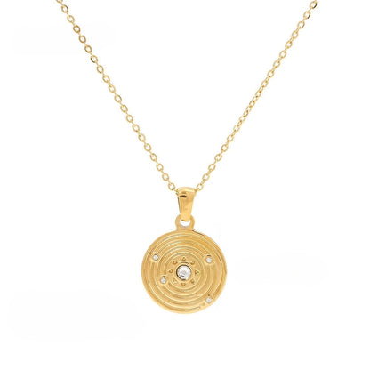 Celine Celestial Starburst Pendant Necklace