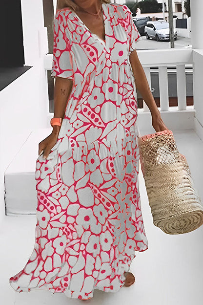 Print Vacation Midi Dress