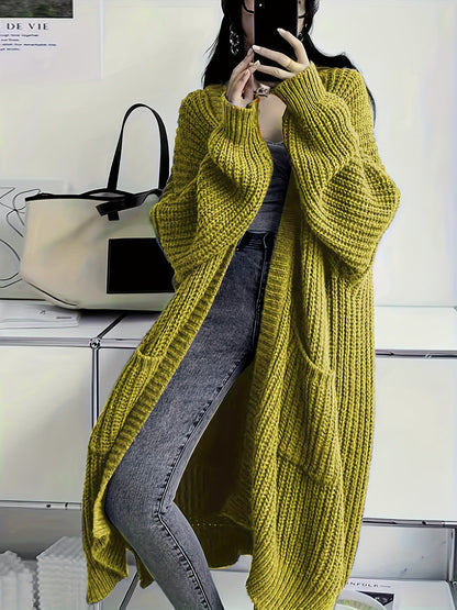Open Front Loose Knit Cardigan Fj3541