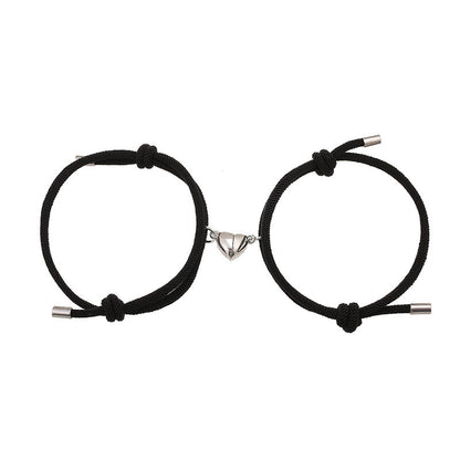 2pcs Love Magnetic Couple String Strength Bracelet