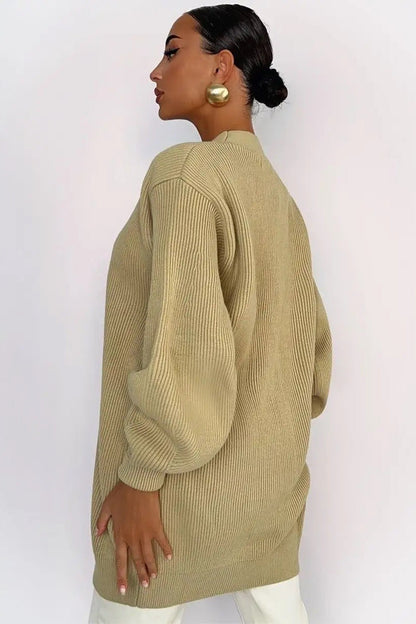 Color Relaxed Knit Cardigan