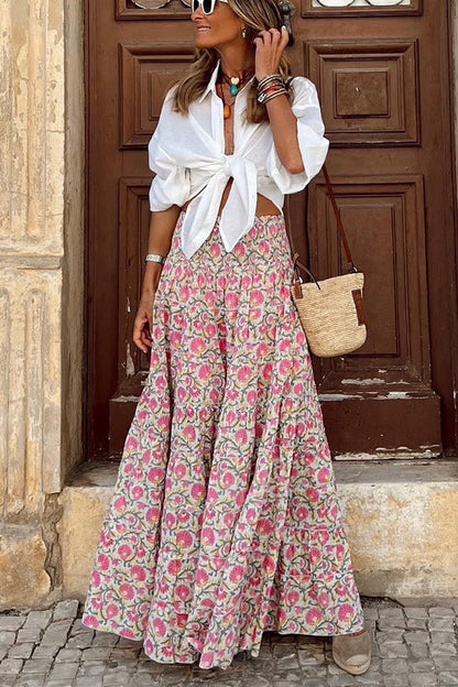 Plan for Paradise Smocked Waist Maxi Dress