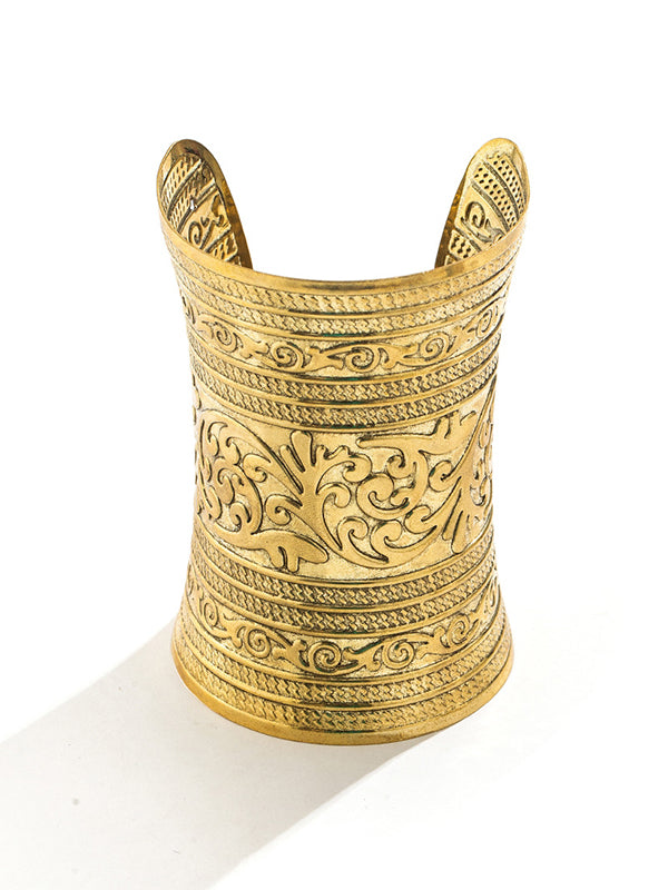 Carved Pattern Geometric Color Bracelet Accessories
