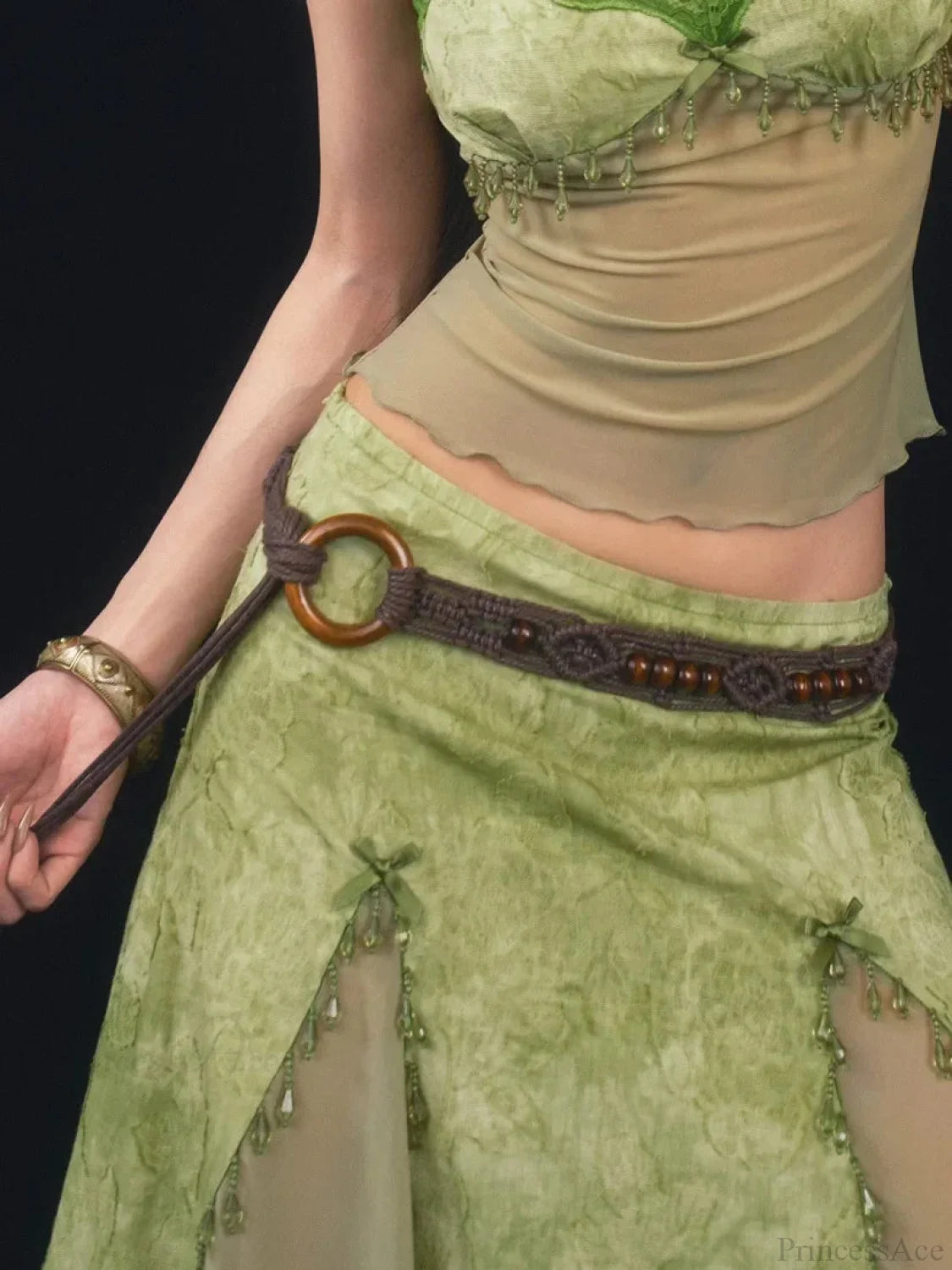 Mysterious Handcrafted Beads Plaited Belt