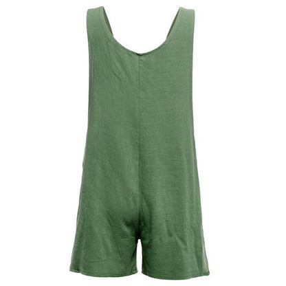Cotton Pocket Jumpsuit(3 Colors)