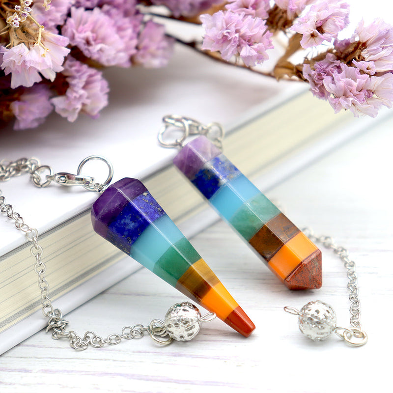 7 Chakra Energy Healing Crystal Pendulum 1.8