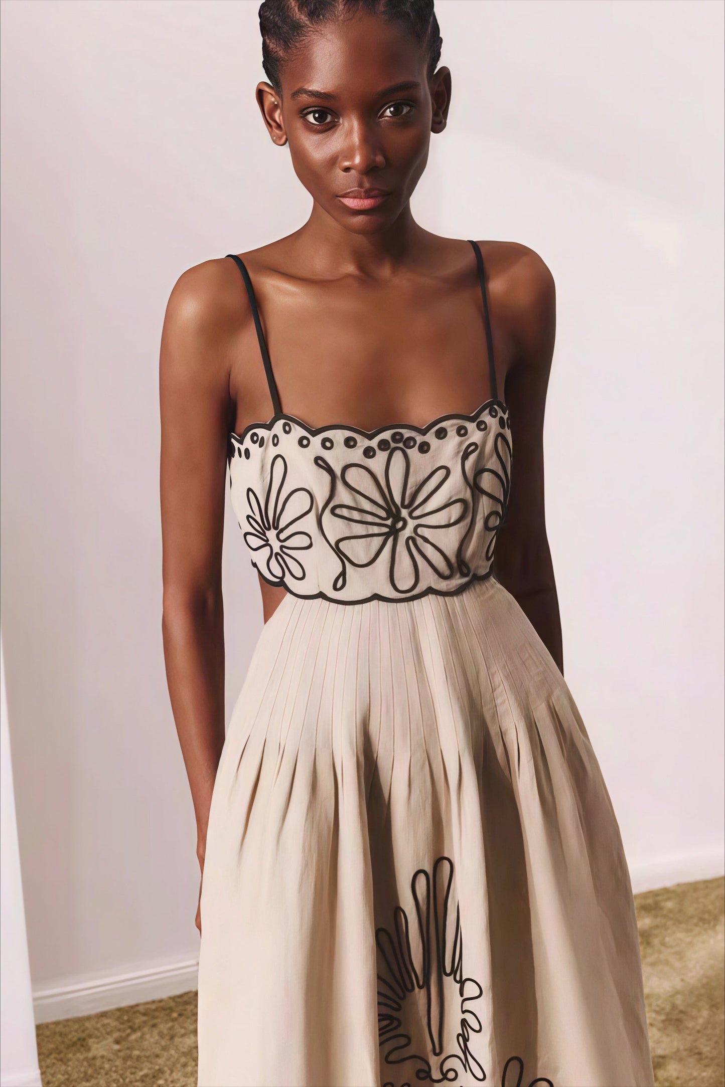 Embroidered Maxi Dress