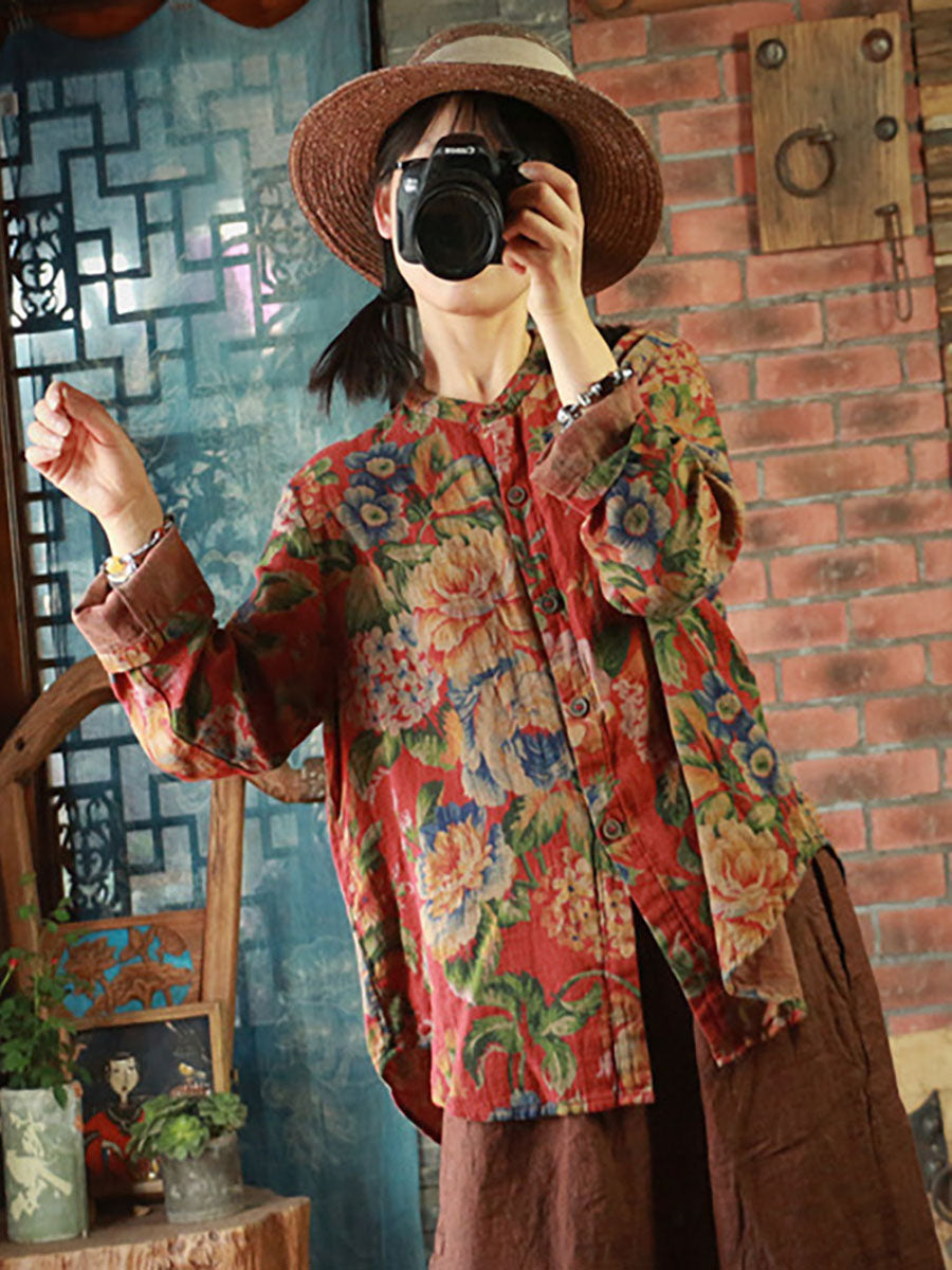 Print Cardigans T-shirt Av1002