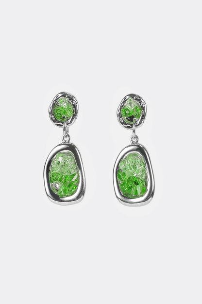 Natural Stone Dangle Earrings