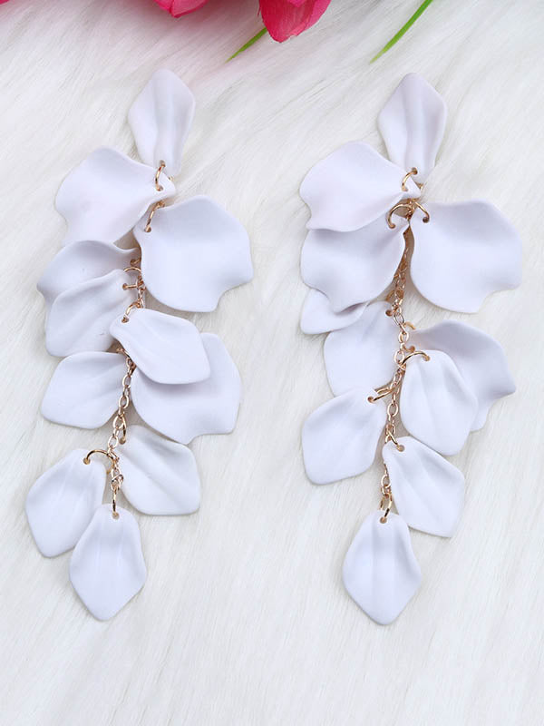 Chains Flower Shape Earrings Accessories