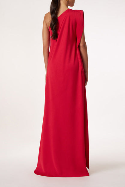 Timeless Charm One Shoulder A-line Maxi Dress