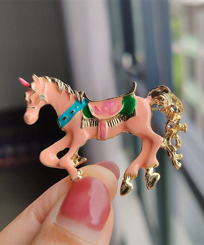 Green Copper Overgild Enamel Win Instant Success Brooches