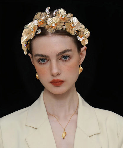 Vogue Gold Alloy Zircon Hairpiece