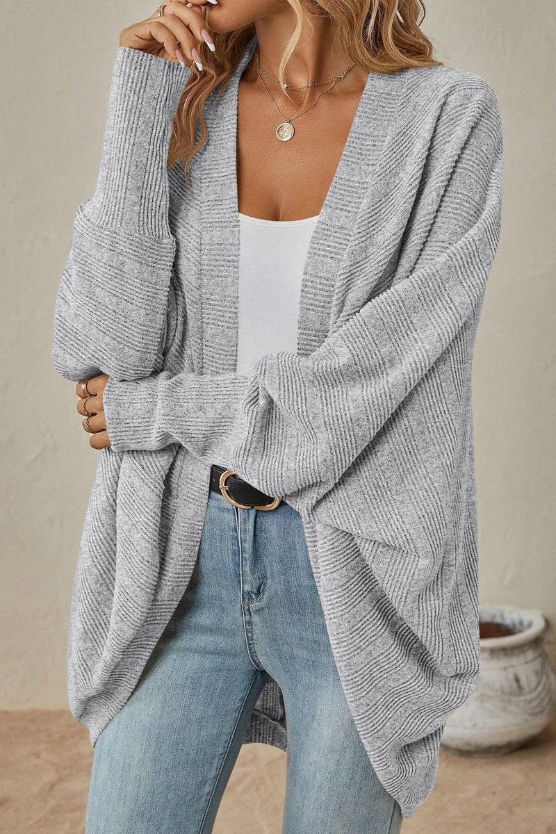Color Mid Length Cardigan