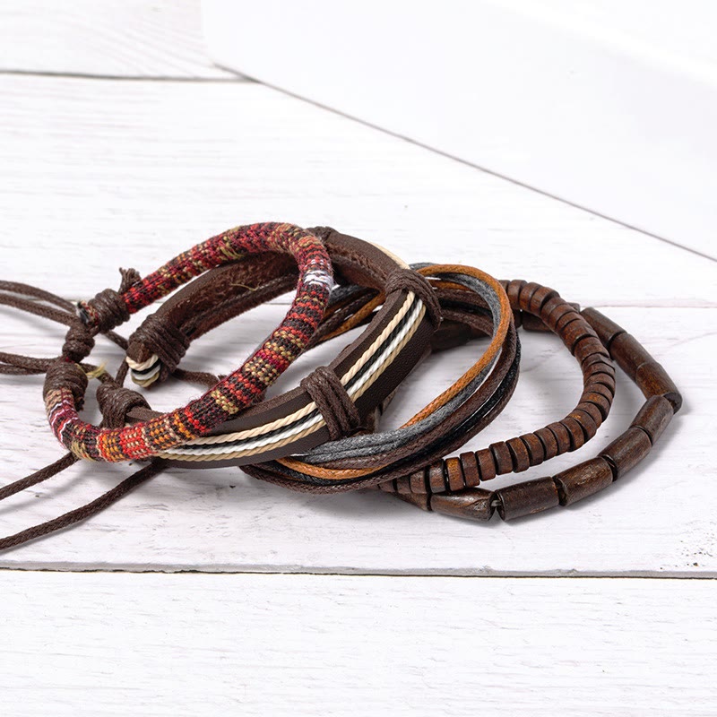 Classic Small Leaf Red Sandalwood Spiritual Bracelet for Protection
