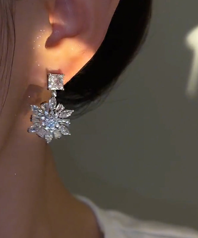 Original Design Silk Alloy Zircon Drop Earrings