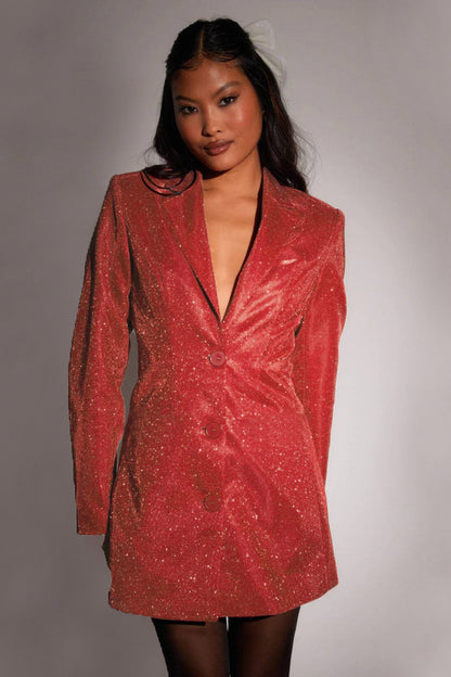 Tailored Slim Fit Blazer Mini Dress