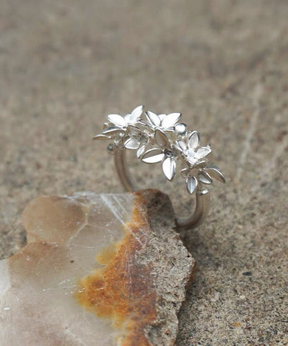 Stylish White Alloy Open Rings