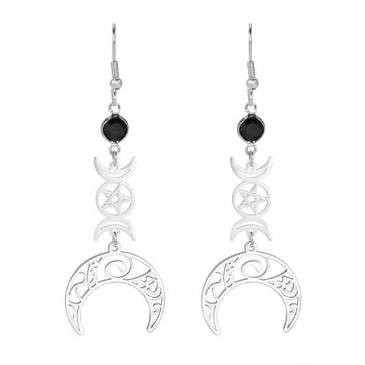 Wiccan Strength Protection Earrings