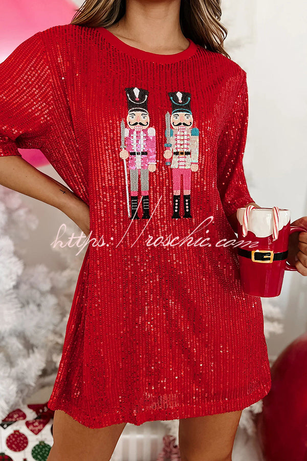 Nutcrackers for the Holidays Nutcracker T-shirt Mini Dress