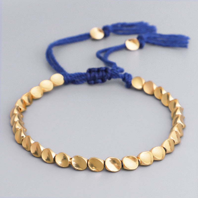 Copper Spiritual Bracelet Healing Luck Beaded Rope