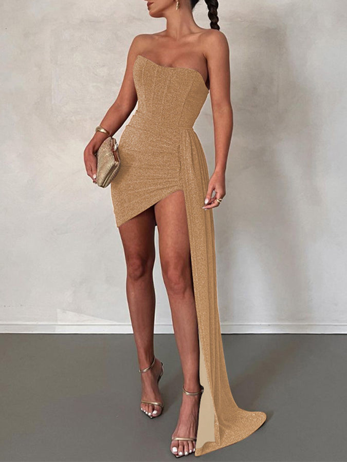 Lace-up Off Shoulder Croset Mini Dress
