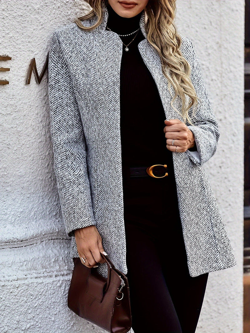 Retro Pocket Heather Coat