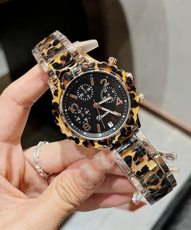 Boutique Colorblock Sapphire Crystal Patchwork Watch