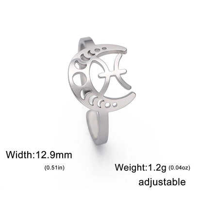 Moonlit Constellation Rings