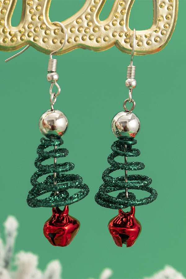 Lightweight Christmas Tree Tassel Beaded Earrings