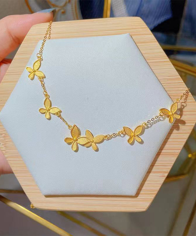 Gold Sterling Silver Overgild Princess Necklace