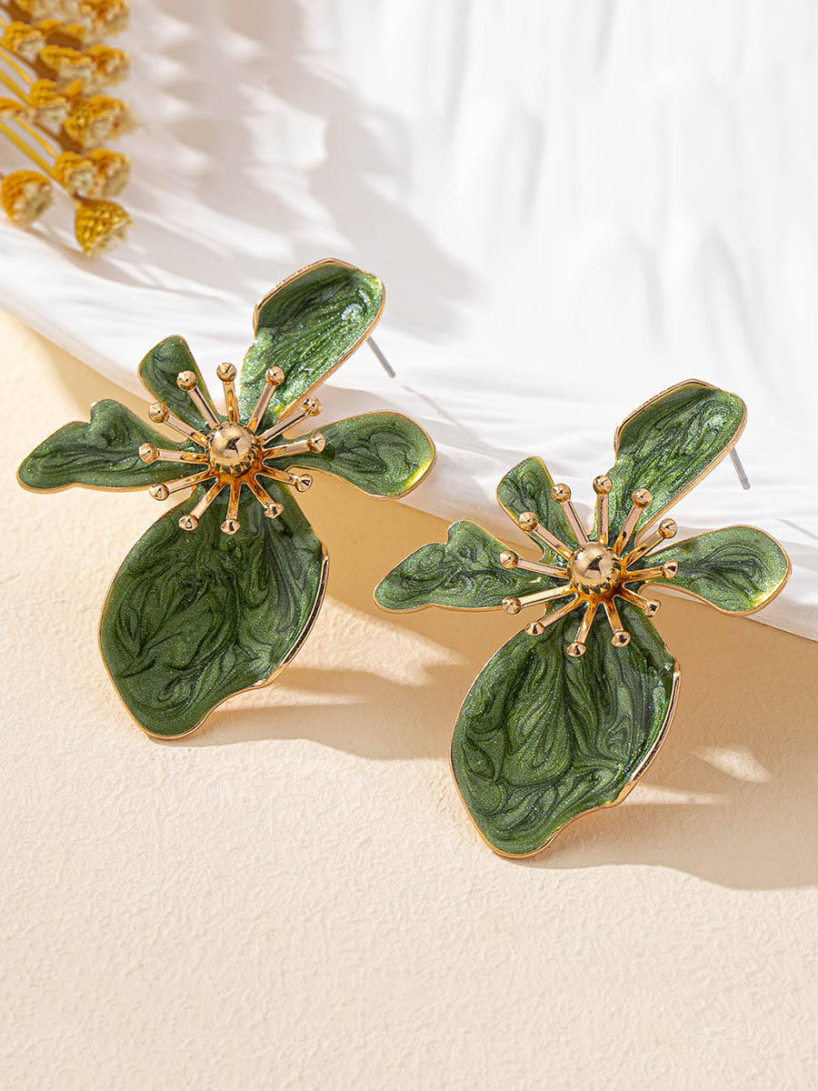 Irregularity Flower Shape Earrings Accessories
