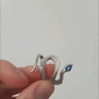 Serpent of Wisdom Transformation Topaz Ring