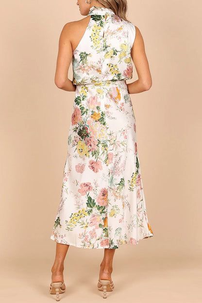 Wine Country Dates Halter Neck Maxi Dress