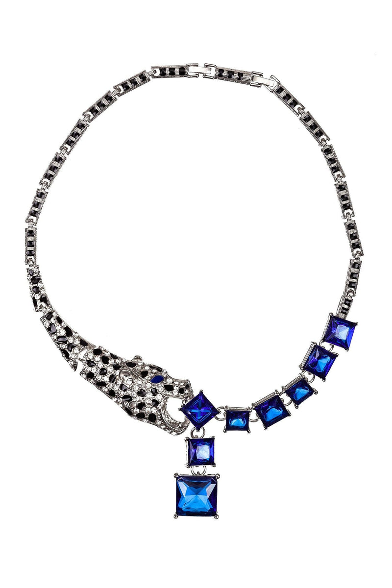 Lynx Necklace: Gold/green