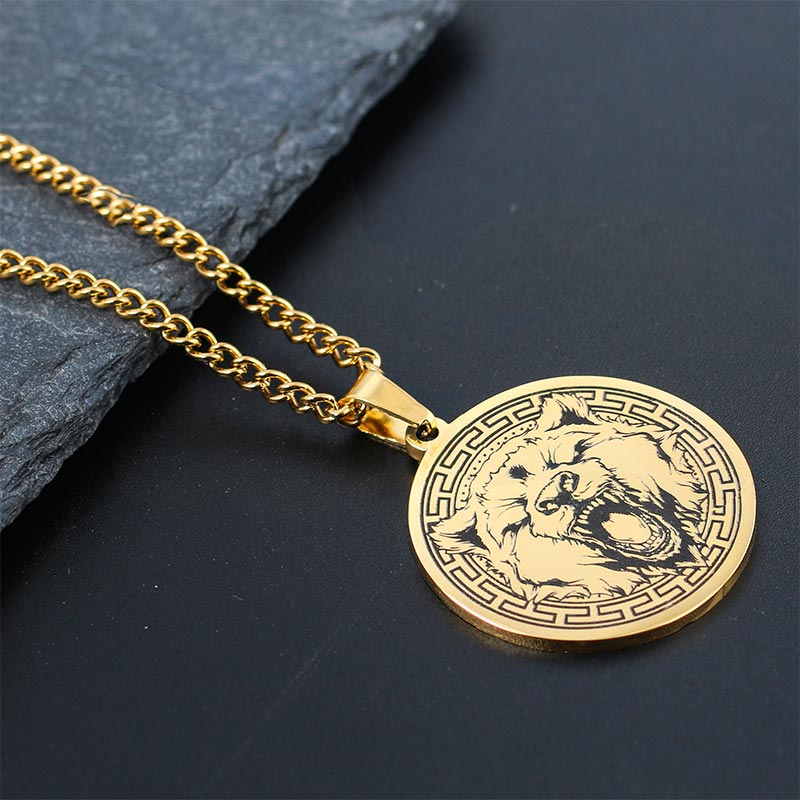 Titanium Steel Spiritual Protection Necklace With Animal Pendant