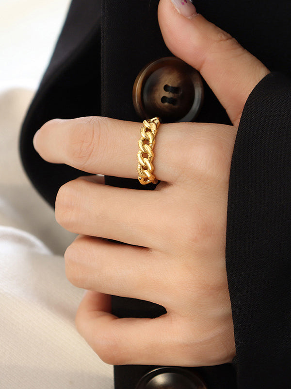Chains Hollow Color Rings Accessories