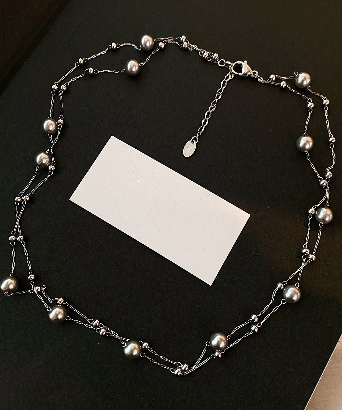 Boutique Grey Starry Sky Baroque Pearl Necklace