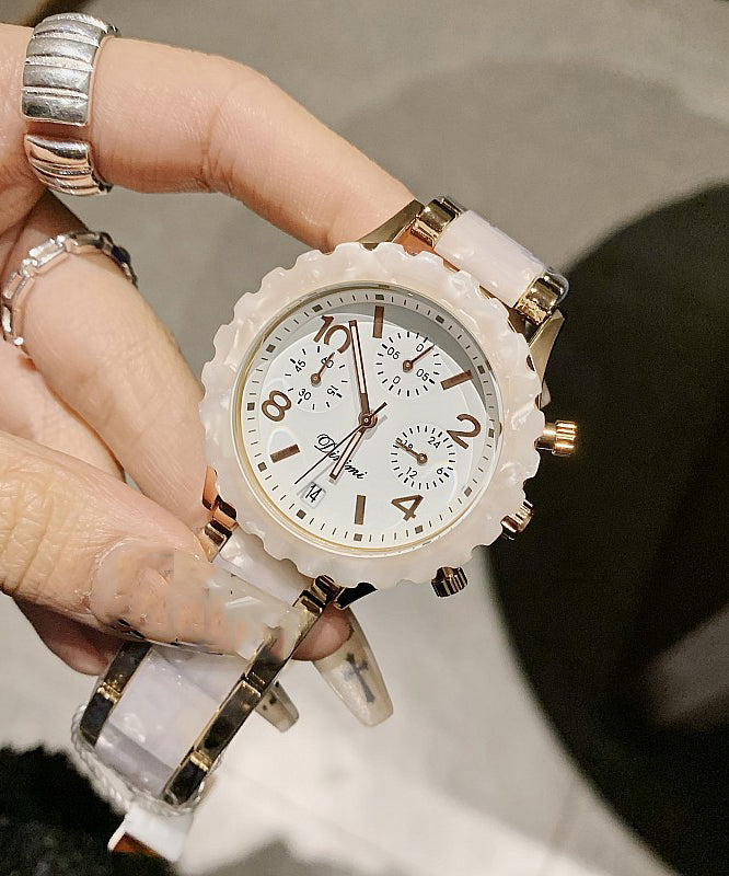 Boutique Colorblock Sapphire Crystal Patchwork Watch