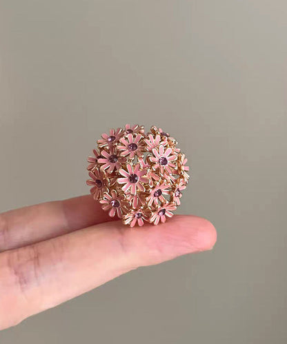 Fine Pink Open Mouth Alloy Rings