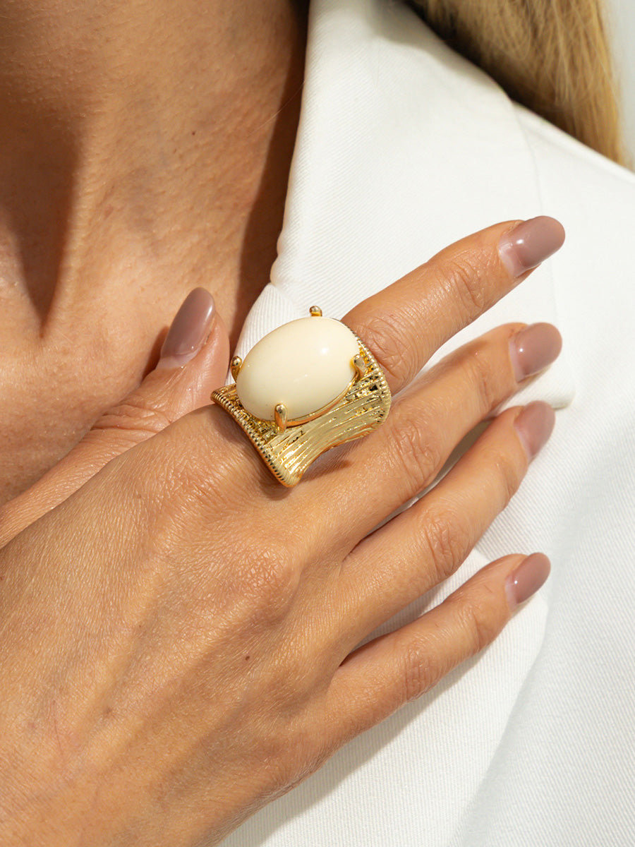 Geometric Rhine Stones Rings Accessories