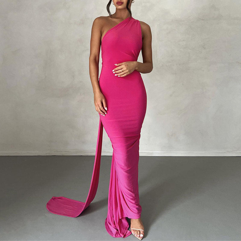 Halter Lace-up Backless Maxi Dress