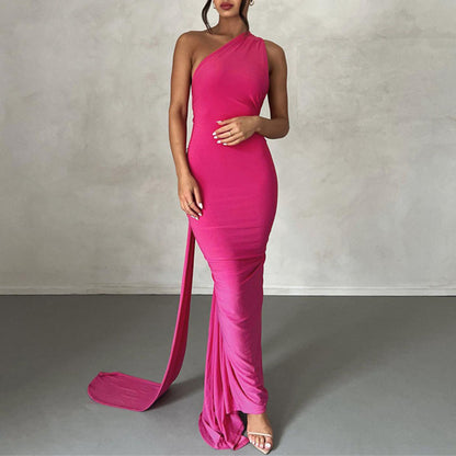 Halter Lace-up Backless Maxi Dress