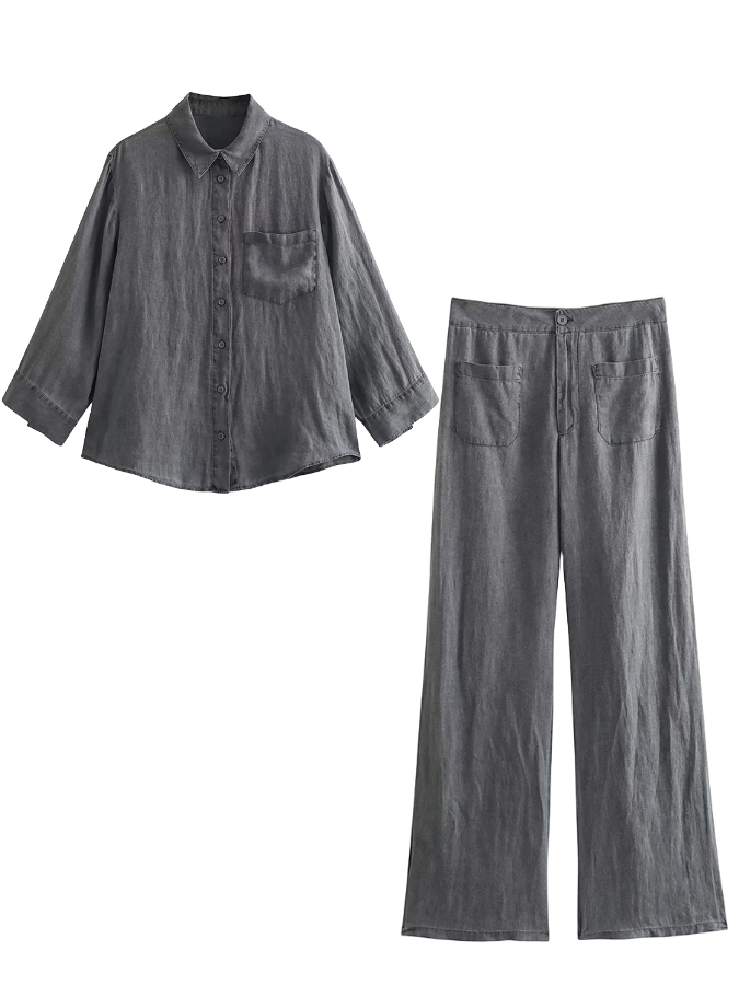 Long Sleeves Shirt and Pants Sets