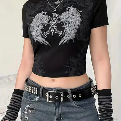 Gothic Punk Metal Rivet Star Belt