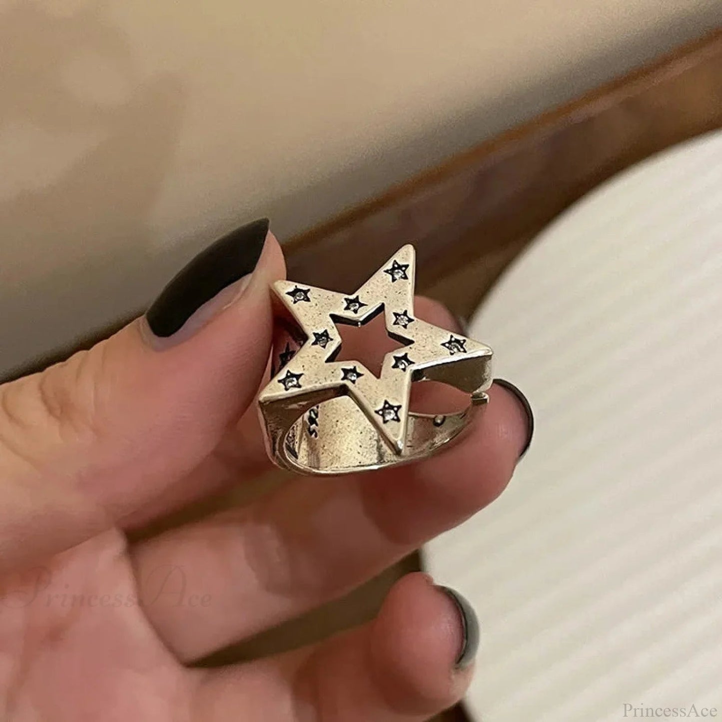 Gender-neutral Wings Skeleton Gothic Ring
