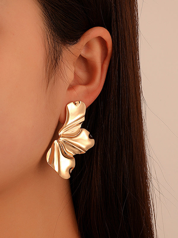 Flower Shape Color Earrings Accessories