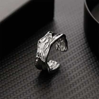Stylish Silver Simple Gothic Ring