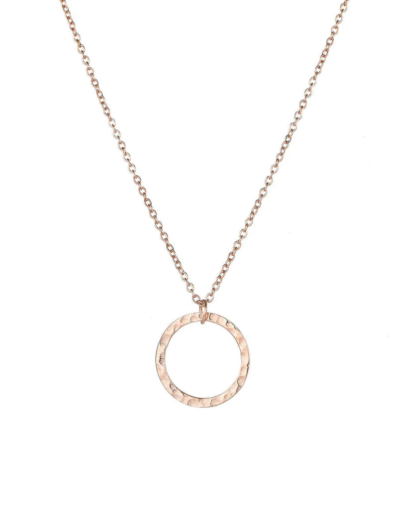 Luxe Organic Open Circle Necklace